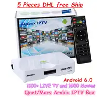 5 stks DHL gratis SCHIP Arabisch IPTV Box komen met Beste en meer Stabiele Arabisch IPTV