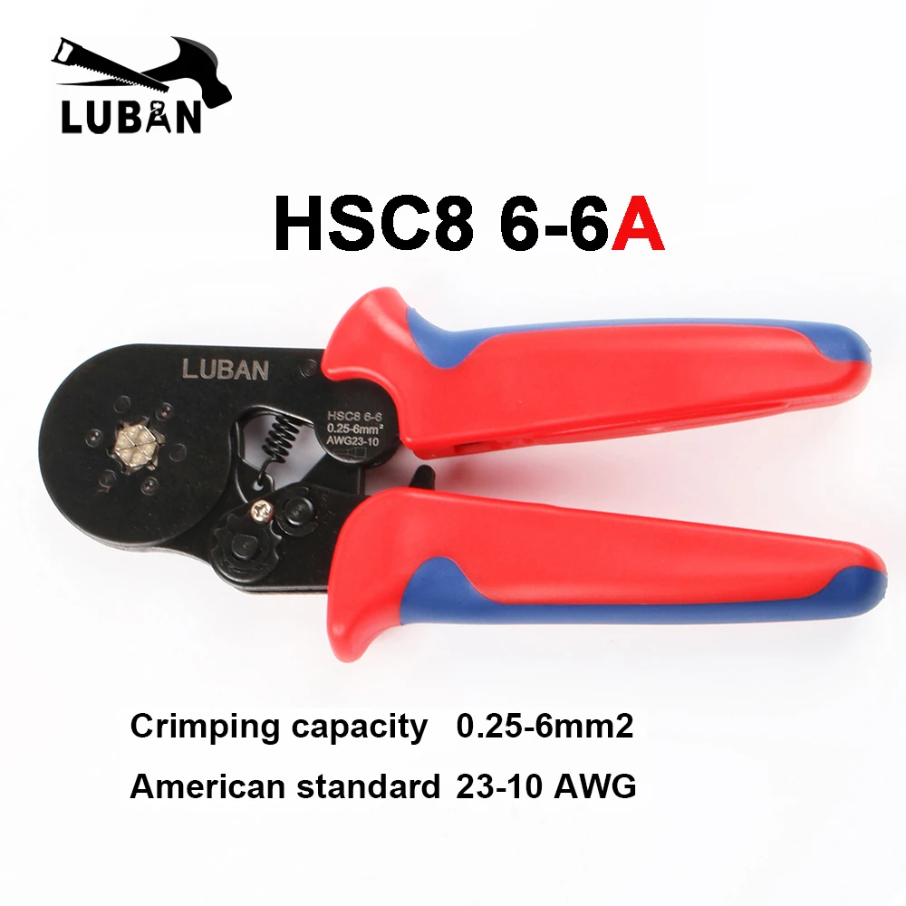 HSC8 6 6A шестигранные саморегулирующиеся обжимные плоскогубцы мини типа 0 25 мм