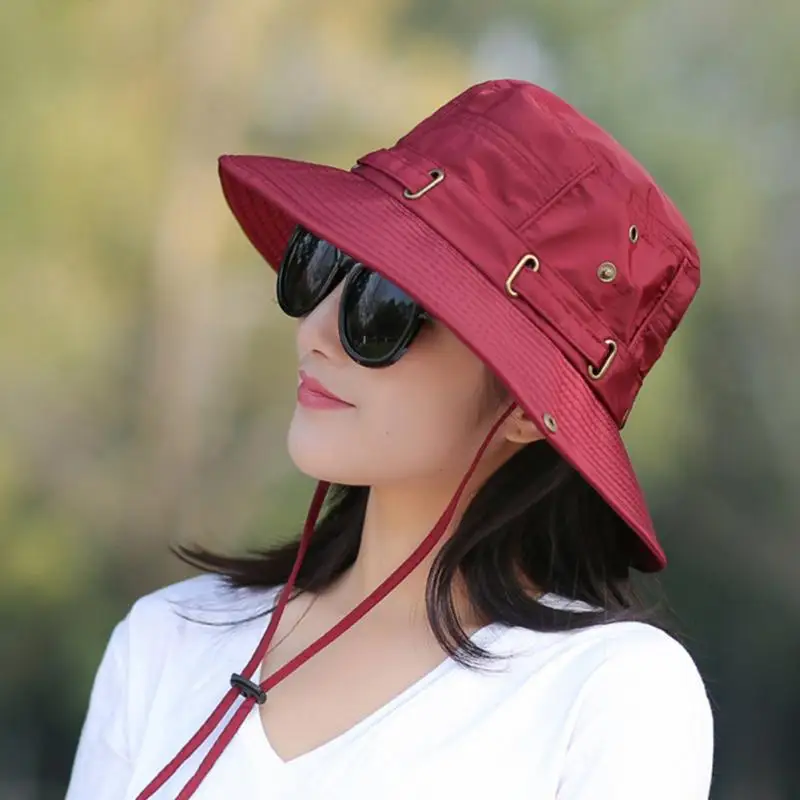 Buy Bucket Hats Men Women Outdoor Hiking Fishing Anti