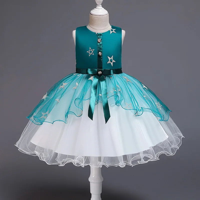 

Holapinna Kids Princess Dress Girls Toddler Christmas Dress Baby Wedding Dress Embroidery Pageant Thanksgiving Dress Girls 2-13Y