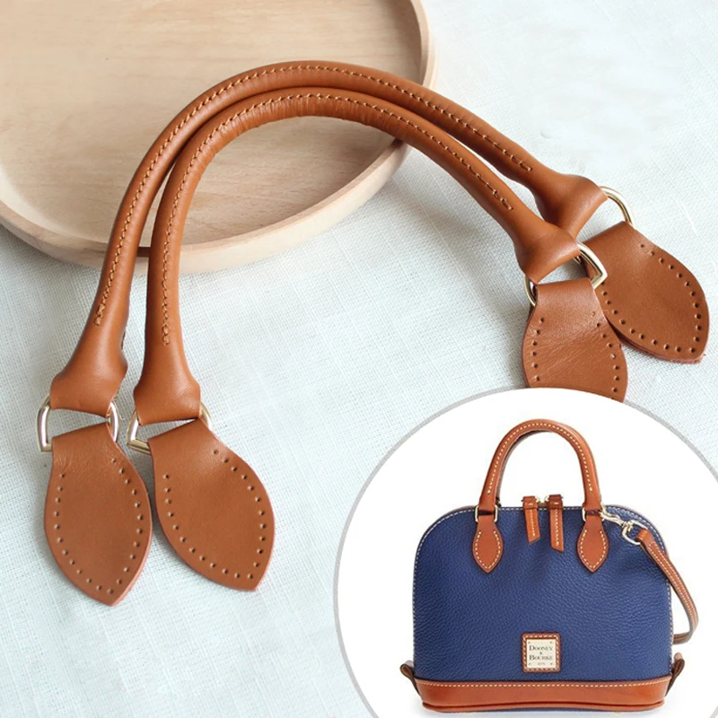 Black ISKYBOB 1 Pair PU Leather Bag Detachable Strap Handle Shoulder Bag Belt DIY Handbag Accessories