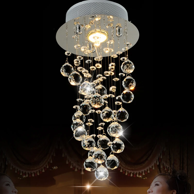 Small Chandelier Light Lustres corrido GU10 bulb Lighting Fixtures Lamp Passageway luminaria Living Room Foyer Restaurant home (2)