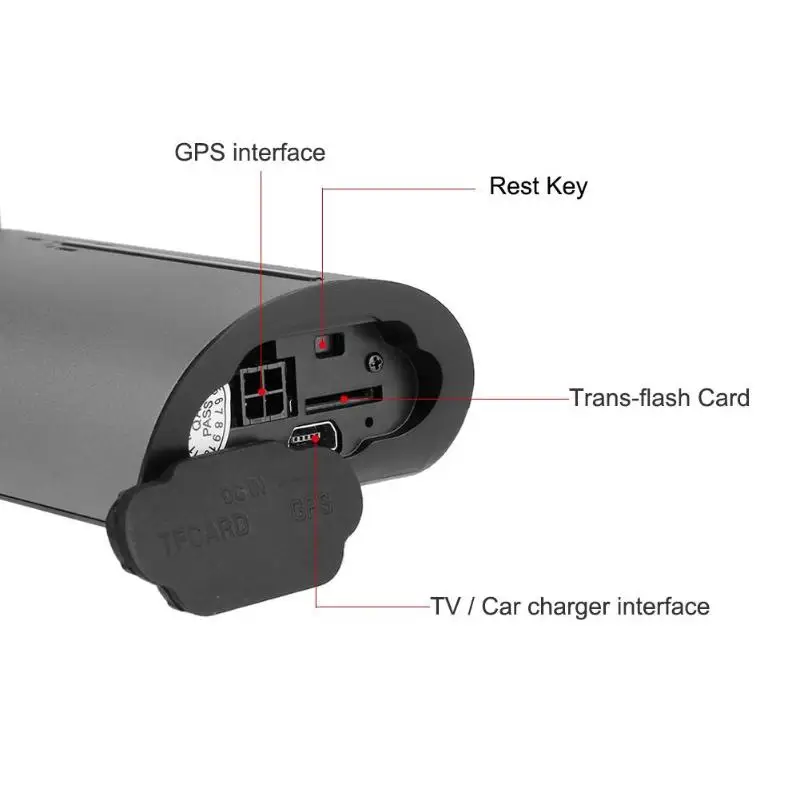 2 7 дюймов двойной объектив LCD HD Автомобильная DVR камера GPS регистратор g сенсор