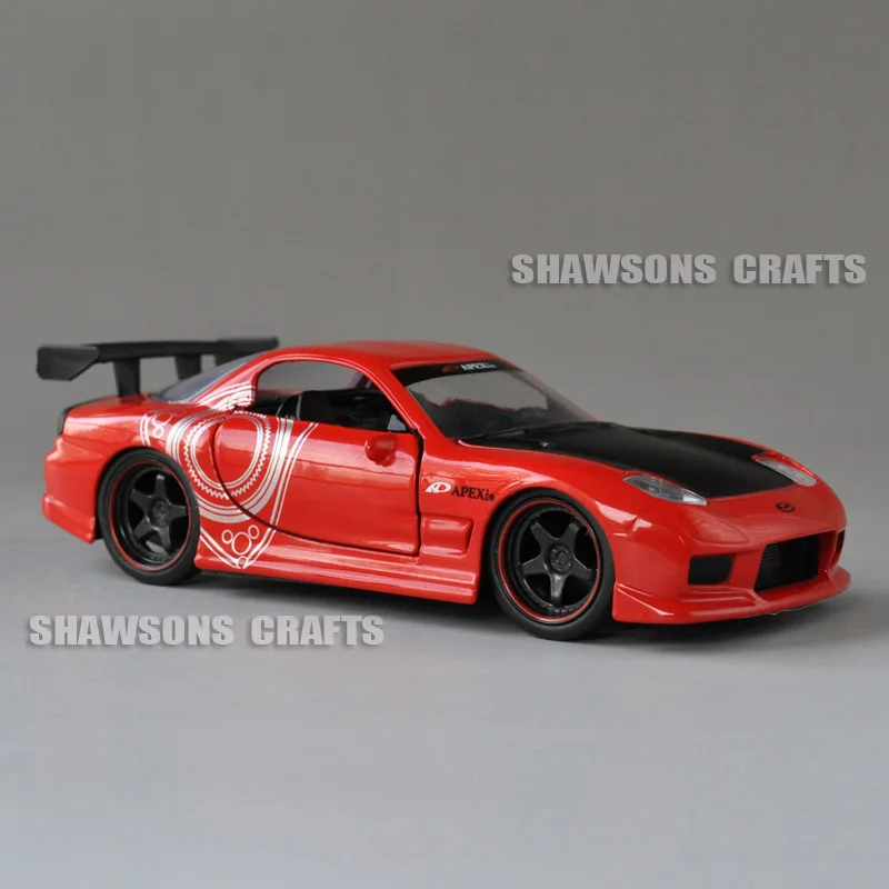 

JADA DIECAST VEHICLE MODEL TOYS 1:32 1993 MAZDA RX-7 RACING CAR REPLICA