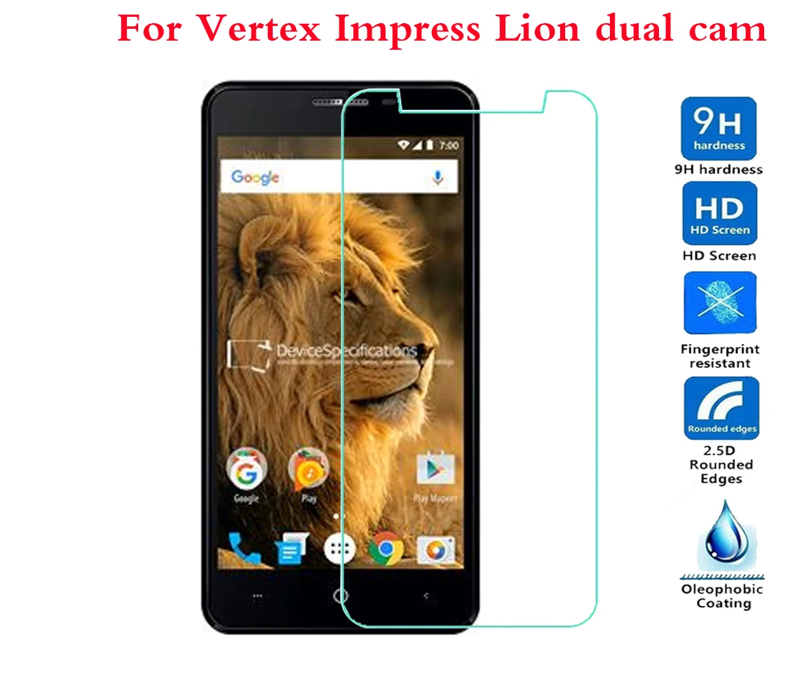 0 26 мм ультра закаленное стекло для Vertex Impress Lion dual cam (3G) усиленная защитная пленка