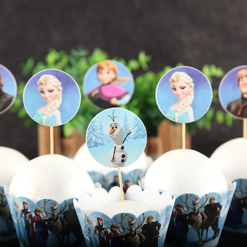 Frozen Princess Snow Queen Theme Happy Birthday Party Decorations