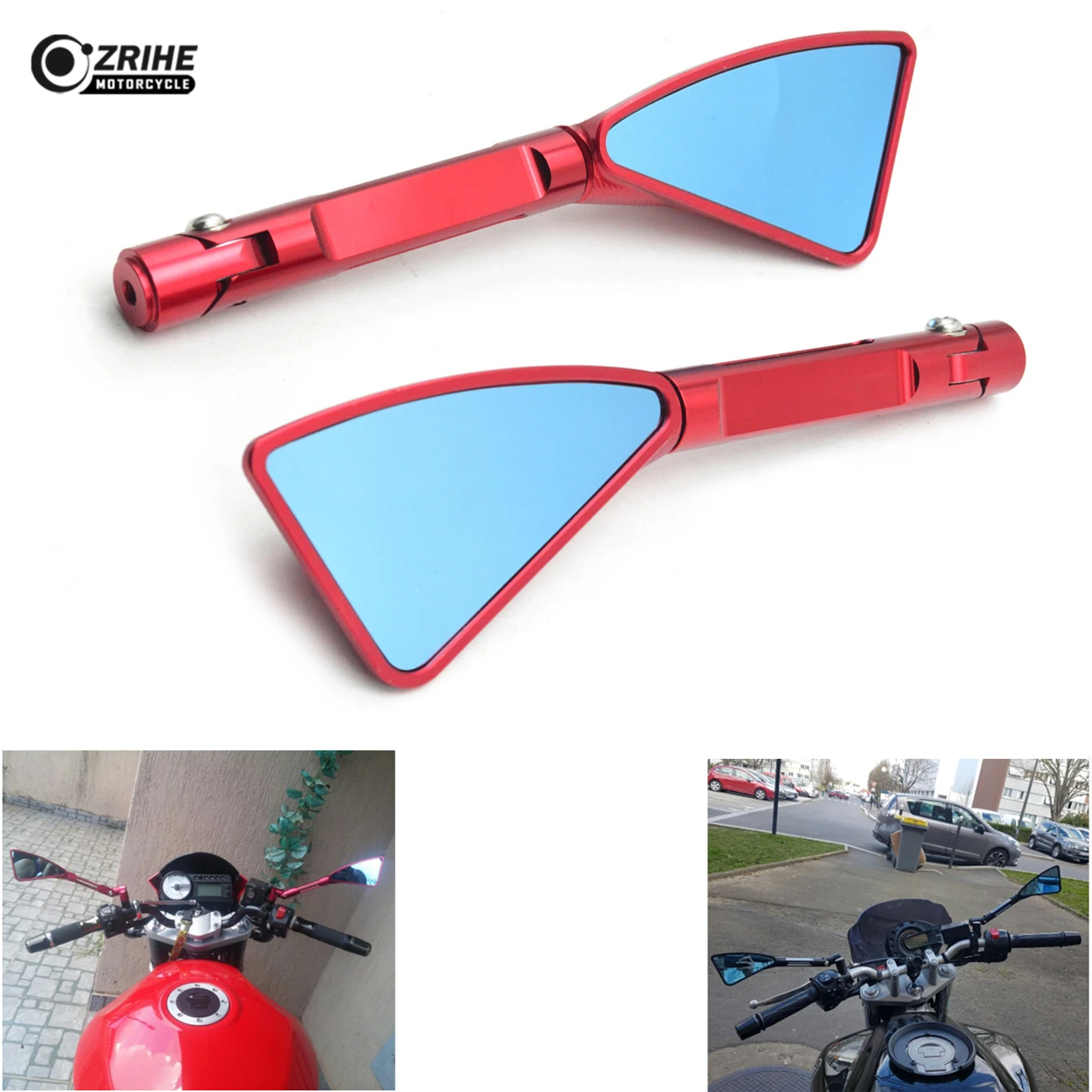 Motorcycle Rearview Mirrors Sports Glass Rear View Side Mirror for honda CBR 600 F2 F3 F4 F4i CBR1100XX BLACKBIRD VFR800