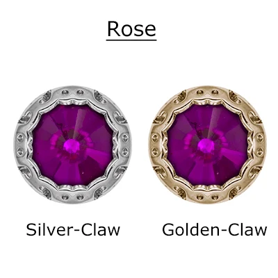 Блестящие стразы Rivoli с кристаллами, Пришивные с гнездом, сделай сам, цветные камни для платья, стеклянные стразы для одежды - Цвет: Rose