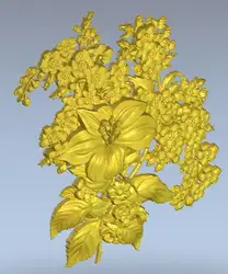 3d модель рельеф для ЧПУ в формате файла STL цветы