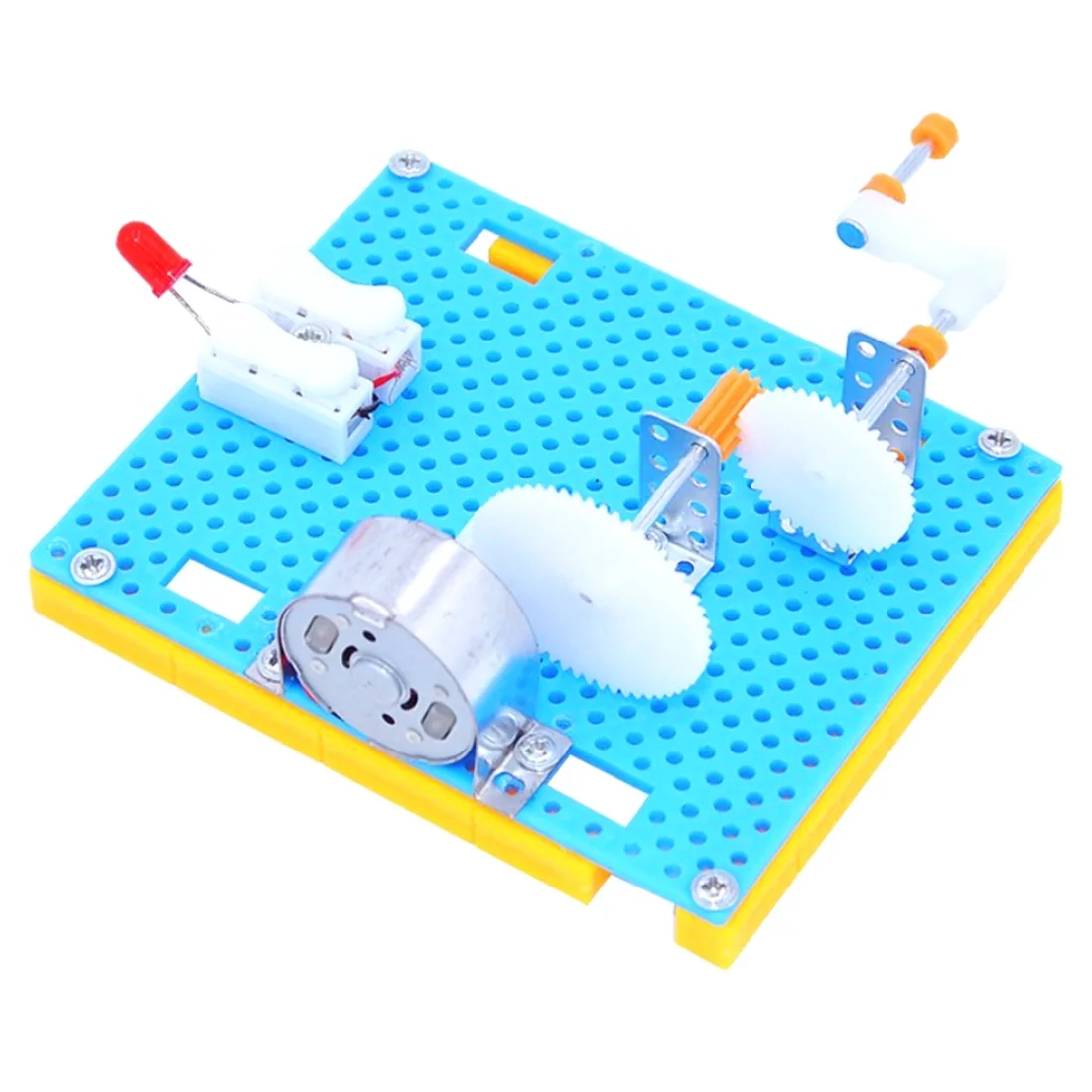

High Quality 1 Pcs Hand Crank Generator Children Physical Science Experiment Kits Stem Toy Not Include The Battery