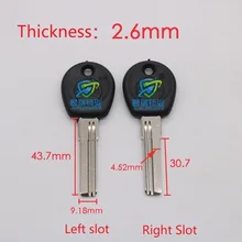 JF042 Sigle боковой ключ с зазубринами embryo дом ключ Замена длина 43,7 мм(10 шт