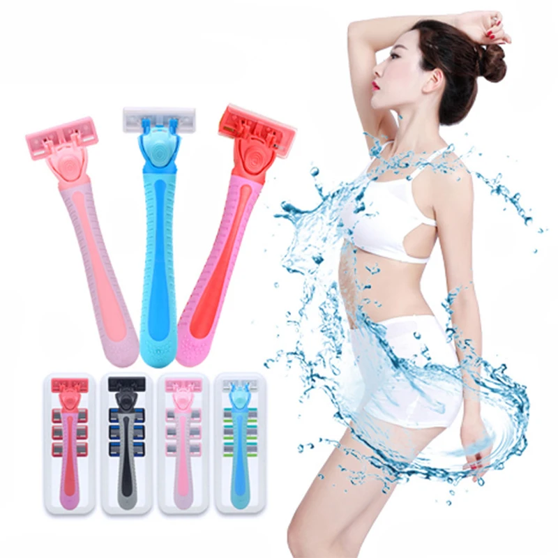 Buy 1 Razor Handle 4 Razor Blades Women Razor