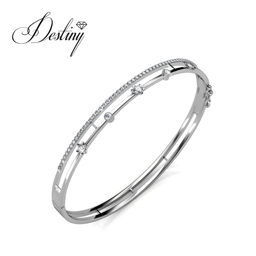 Destiny Jewellery Переключить застежки браслет качество латуни с кристаллами от Swarovski