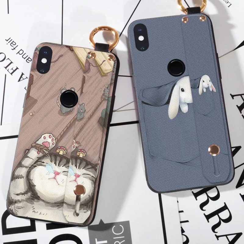 

Luxury Wristband Soft Cover Case For XiaoMi Mi Note 3 A1 5X A2 6X Cute Cat Cover Capa For XiaoMi Mi 4C 4i 5 6 5C 5S Plus