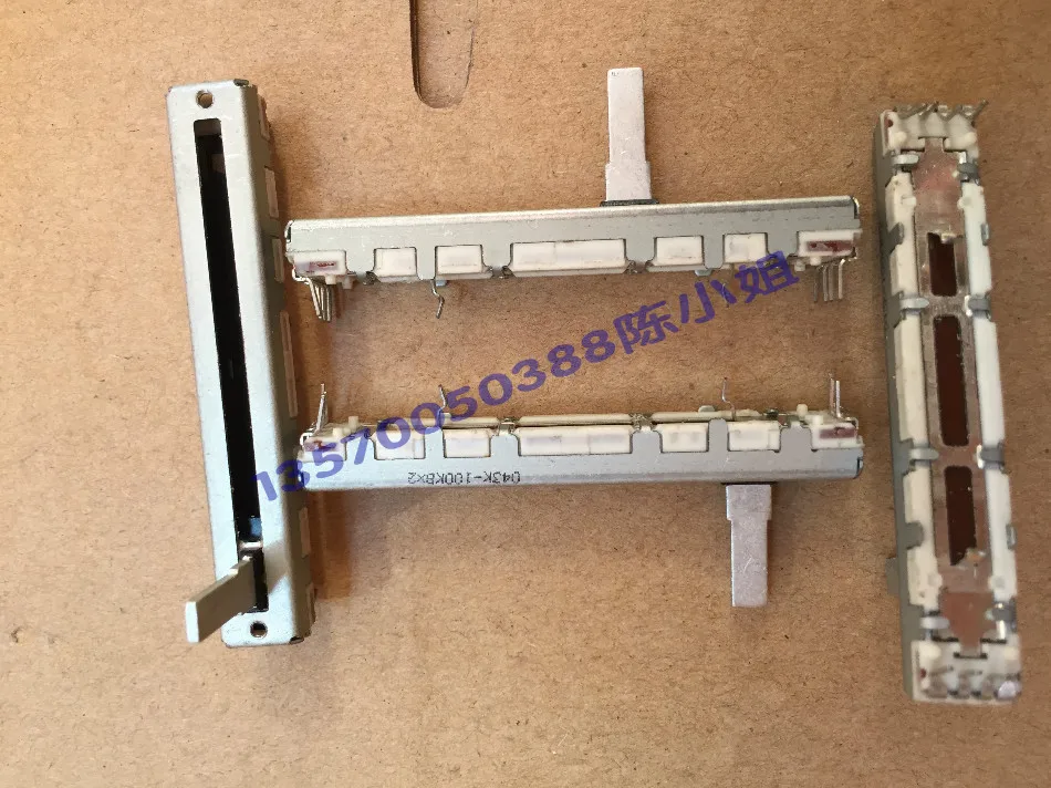 1 шт. бренд ALPS slide 6 см B100Kx2 двухканальный фейдер длина вала потенциометра 15