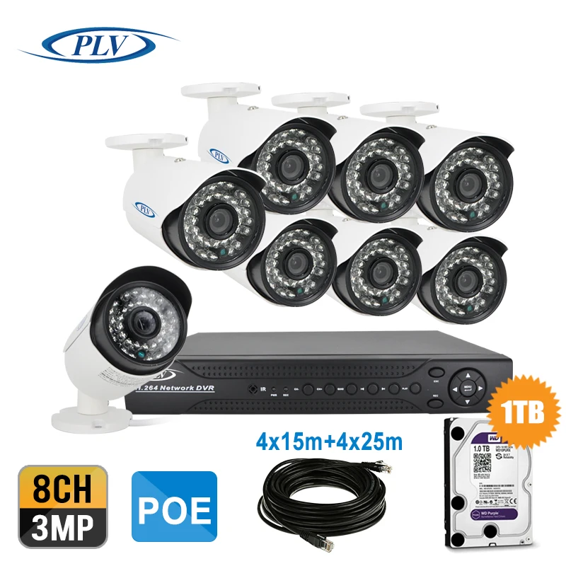 Высокого Разрешения 8-КАНАЛЬНЫЙ HD 3.0MP POE NVR Комплект ВИДЕОНАБЛЮДЕНИЯ Главная