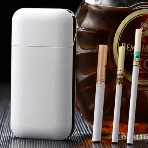 Металлические коробки с вольфрамовой Проводная Зажигалка USB зарядка Зажигалка.