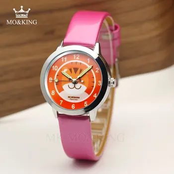 

luxury brand children's boys girls kids Quartz Cartoon cute cat education pattern wrist watch Clock gift bracelet relojes mk box