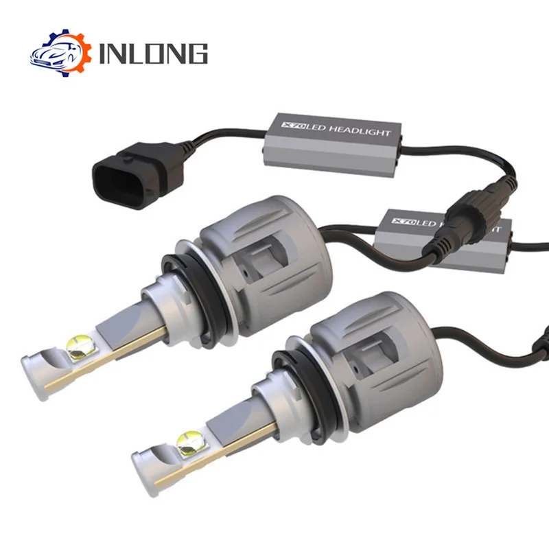  INLONG X70 2Pcs H7 H1 9005 9006 Car H4 LED Headlight Bulbs H11 H8 D1S D2S D4S hp Led Lamp Chip H9 L - 32998333334