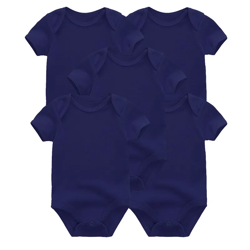 

5PCS/lot unisex Short Sleeve Baby Rompers Cotton Newborn cartoon Roupas de bebe boy girl clothes
