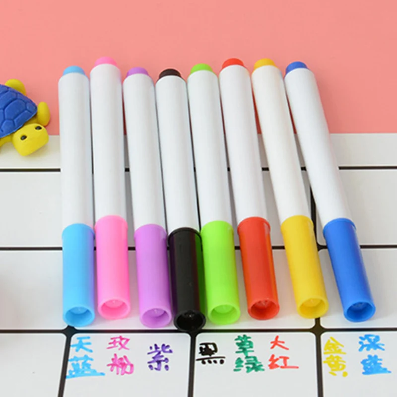 

1 PCS Colored Erasable Whiteboard Marker Dry Erase White Board Pen Blackboard Art Markers For Drawing White Bord Stationery