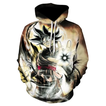 

Dragon ball Cosplay long sleeved hoodies for casual sports, thin 3D printed hoodies for men and women in spring and autumn