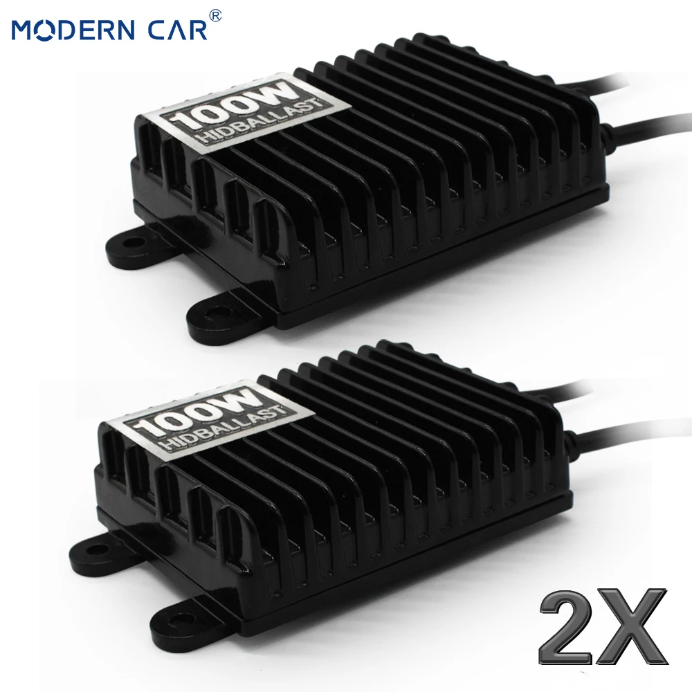 MODERN CAR 2x 100W Slim HID Xenon Ballasts Electronic Digital