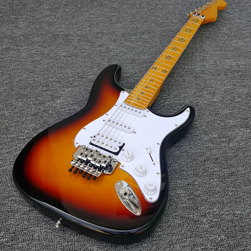 

Galilee,electric guitar with Maple fingerboard and Pentagonal star inlay,2 ts color,High quality,Real photos,free shipping!