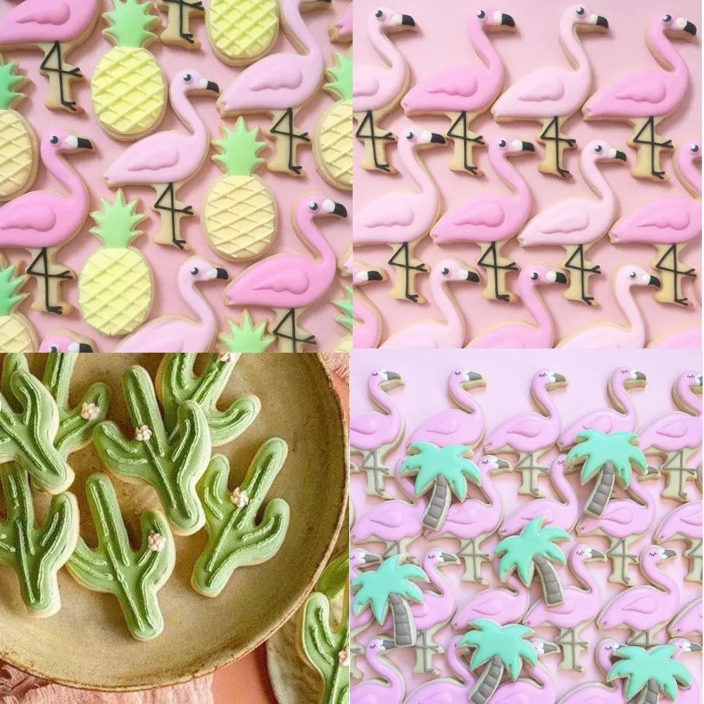 Креативный резак для печенья форма Фламинго ананаса печенье из нержавеющей
