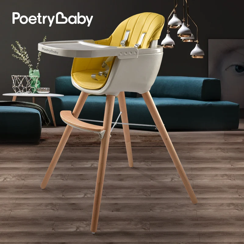 

Baby's Dining Chair Solid Wood Baby Feeding Chair Dining Table and Chair Portable High Chair Children's Chair Dinning Chairs