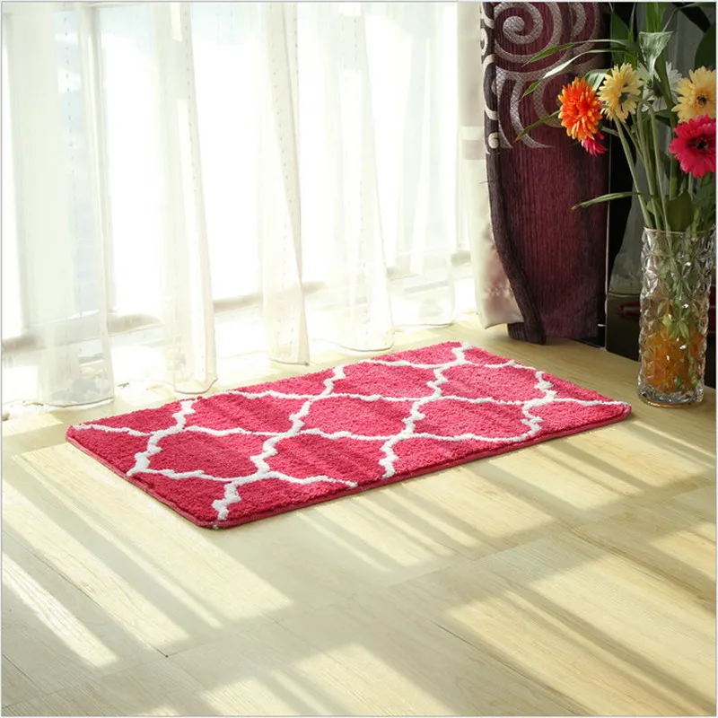 Bathroom Trends Fashion Fish Pattern 45 120cm Bathroom Mats Large Flocking Cute Cartoon Toilet Rug Door Carpet