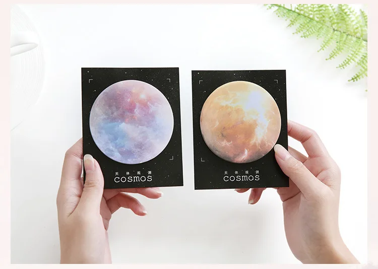 30 листов/упаковка японская Канцелярия Космос планета Творческий заметки Марс Плутон Mercury закладки-наклейки для книг Блокнот