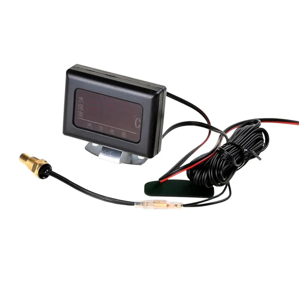 1PC 12V 24V Universal Digital Water Temperature Gauges for Car + Water