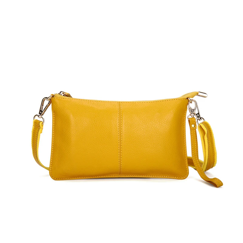 LY.SHARK женская сумка из натуральной кожи, маленькие сумки через плечо для женщин, сумка-мессенджер на плечо, клатч, женские ручные сумки, летние красные - Цвет: Yellow B