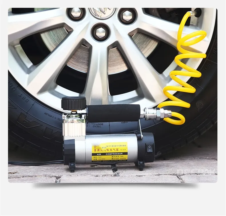 

Free Shipping Car Inflatable Pump Portable 12V Electric Multifunctional Vehicle Inflator Pump