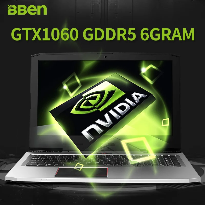 Bben Gaming G16 ноутбук 15," компьютер с intel i7-7700HQ четырехъядерным процессором NVIDIA GeForce GTX1060 16 Гб DDR4, M.2 256 Гб SSD, 2 ТБ HDD