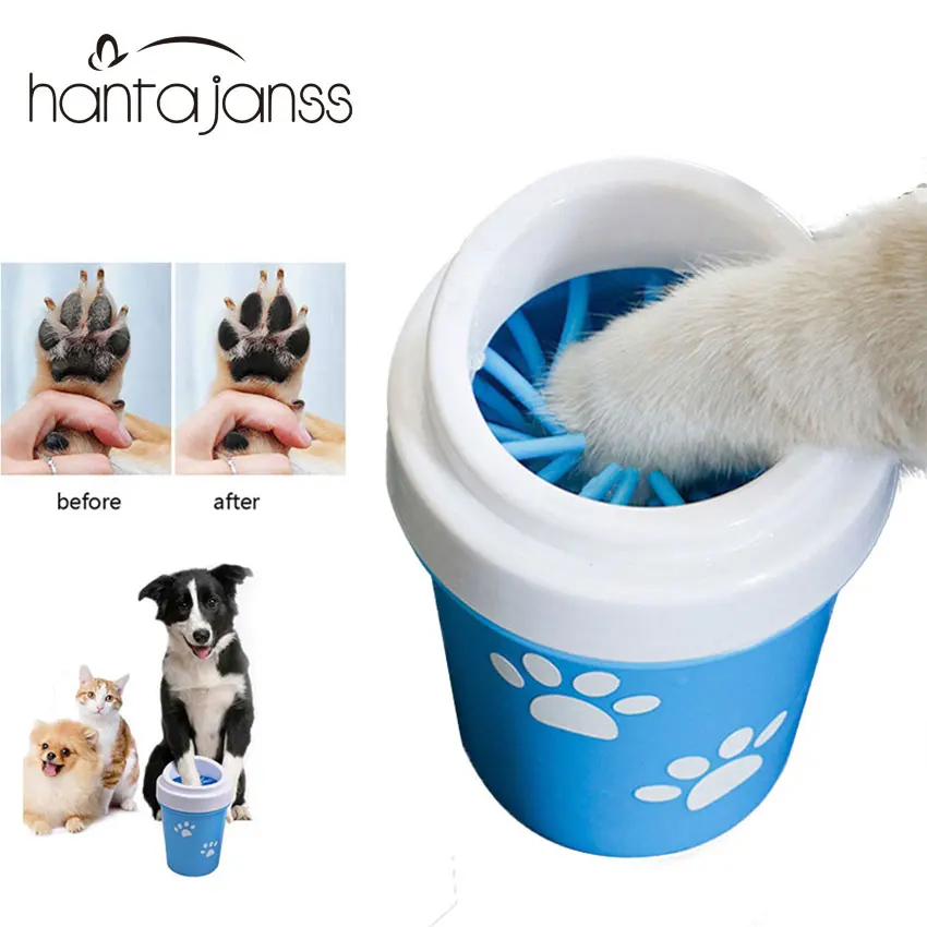 Dirty Paw Washer for Small Large Dogs Pet Feet Washer Portable Pet Grooming Brush Dog Dirty Paw Cleaning Cup Muddy Pet Products