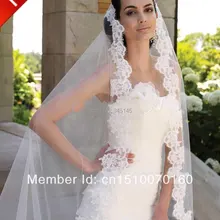 Соборной огранки цвета слоновой кости 3 м 1 т длинные широкие кружевные фиолетовые Свадебные вуали из бисера тюль свадебное платье вуаль на заказ Свадебная Фата Мантилья