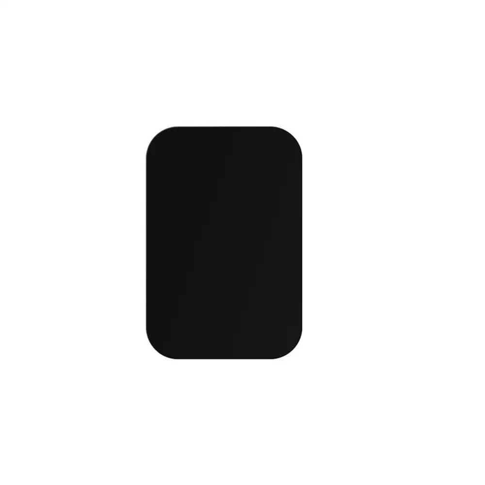 3 м клейкая металлическая пластина металлический диск замена сильный клей для магнитных автомобильных креплений прямоугольник круглый черный для iPhone 6 7Plus - Цвет: 1Rectangle