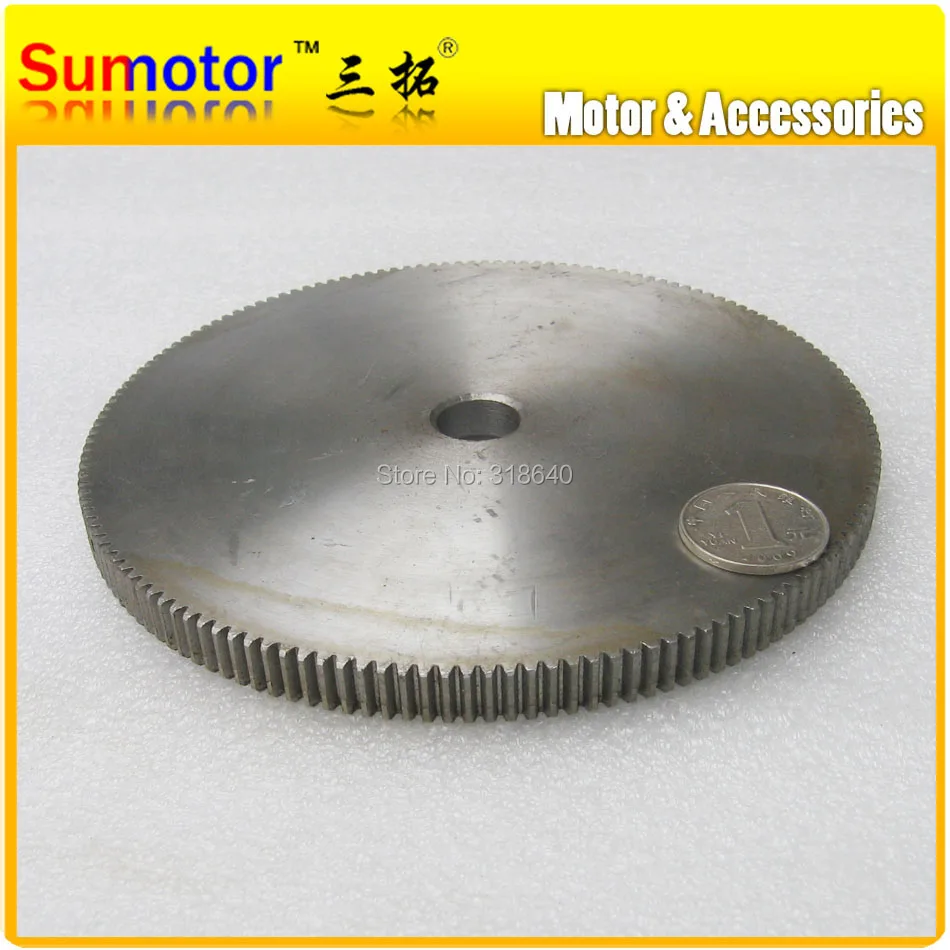 

Spur Gear 1M 125T 125Teeth Mod 1 Width 10mm Bore not larger than 12mm Right Teeth steel CNC gear rack transmission motor gears