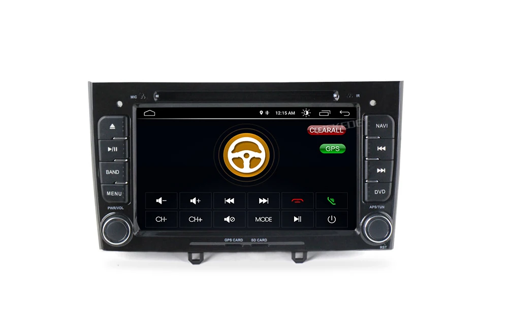 Clearance New! Android 8.0 1024*600 Car DVD Player for Peugeot 408 308 308SW with GPS Navigation WIFI BT RDS DVR Camera DAB free MAP MIC 25