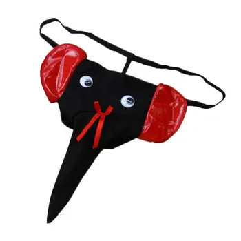

New Sexy men's g-strings thongs Elephant Bulge Pouch Men Elastic T Back erotic Lingerie Thong Male Bulge Pouch Underwear H40 #0