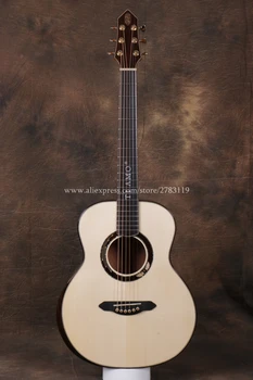 

Professional Full Solid Guitar,36" guitar with Solid Spruce Top/ Solid Mahogany Body, guitars china + 20mm cotton bag