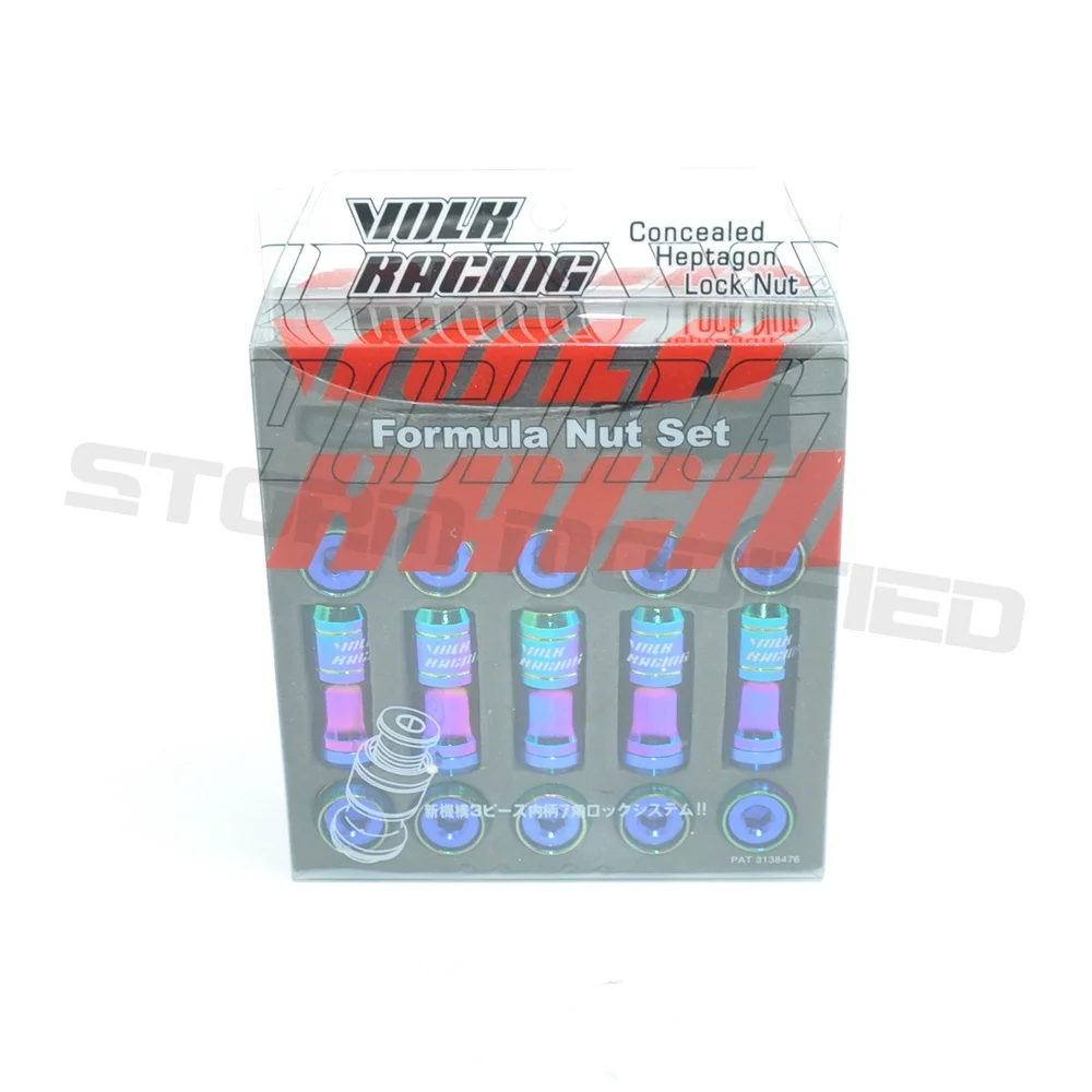 SuTong 20 шт. набор гаек для гоночной формулы Volk RAYS M12x1.5 L = 45 мм Neo Chrome|Гайки и болты| |