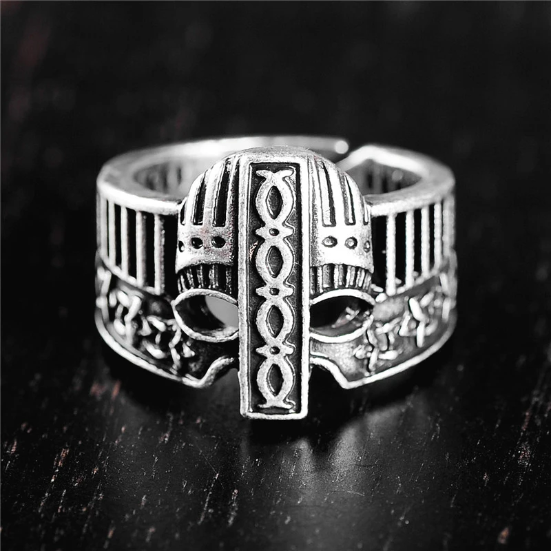 

Helmet badge Men ring Celtics Knot Norse Scandinavia Viking jewelry 1pc