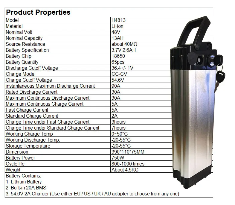 48V13AH-750W