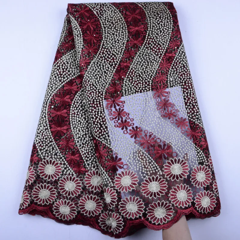 

African Lace Fabric 2019 Hhigh Quality Lace French Mesh Fabric With Stones Nigerian Swiss Lace Fabrics For Bridal Dresses 1476B