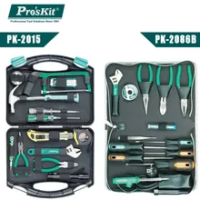 Pro'sKit PK- набор инструментов PK-2086B ящик для инструментов Набор для паяльника, пистолет для инструментов коробка для набора инструментов плоскогубцы отвертка набор гаечных ключей