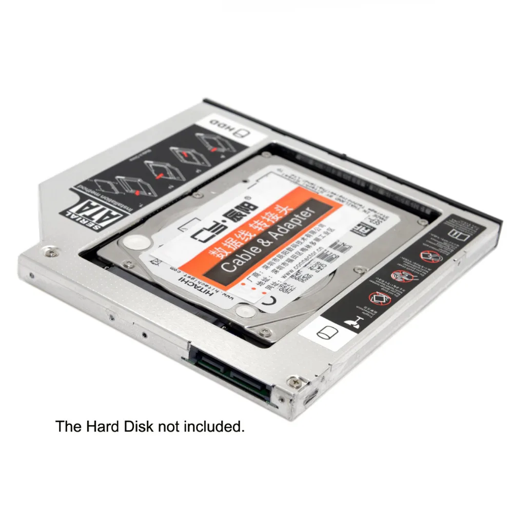 Xiwai SATA 22pin HDD HD жесткий диск Caddy чехол для 12 7 мм универсального ноутбука CD / DVD ROM Optical