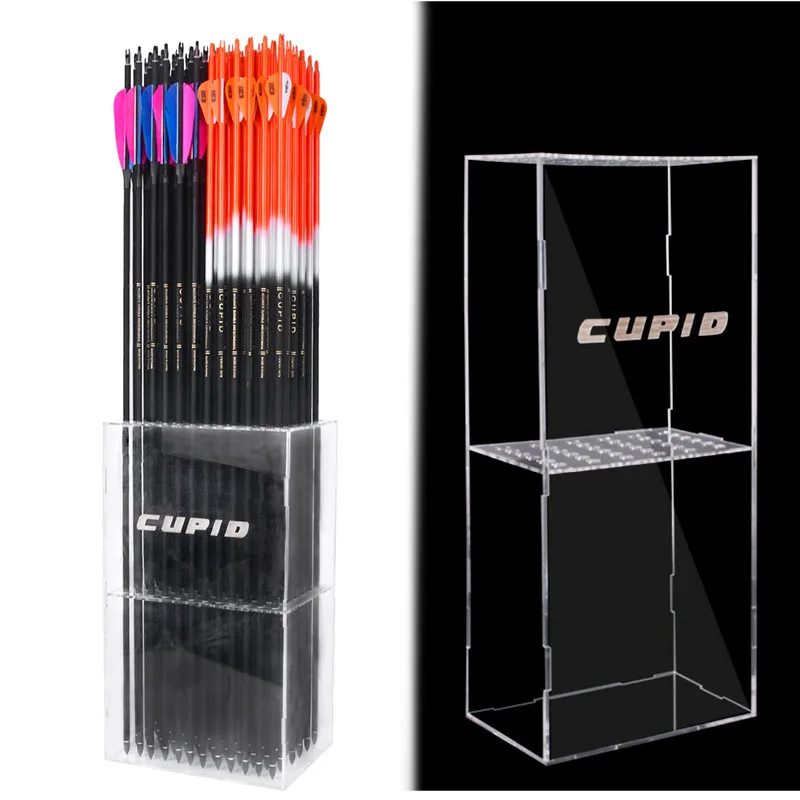 

S/L Archery Acrylic Arrows Storage Arrow Insert Quiver Protect Box Bow Arrow Accessories Shooters and shooting halls arrow box